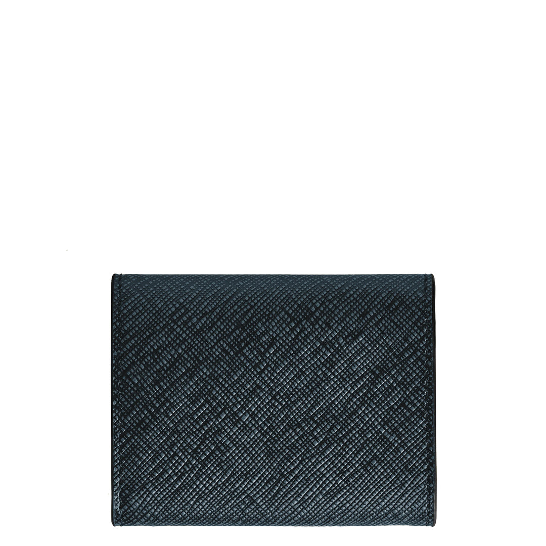 Montblanc Sartorial blue tweed coin purse 220348