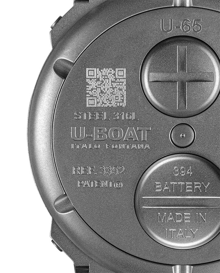 U-BOAT watch U-65 SS TURQUOISE 44mm skeletonized quartz steel 3352