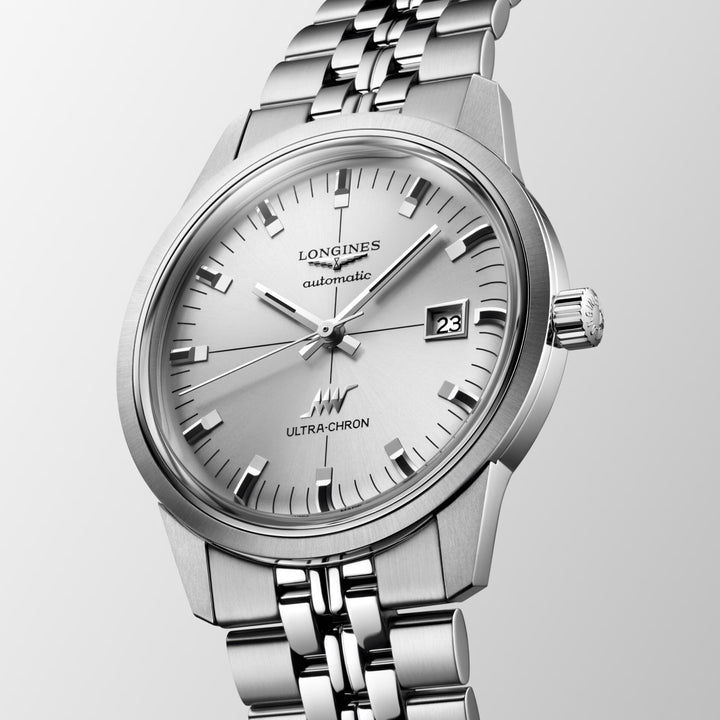 Longines watch Ultra-Chron Classic 37mm silver automatic steel L2.537.4.72.6