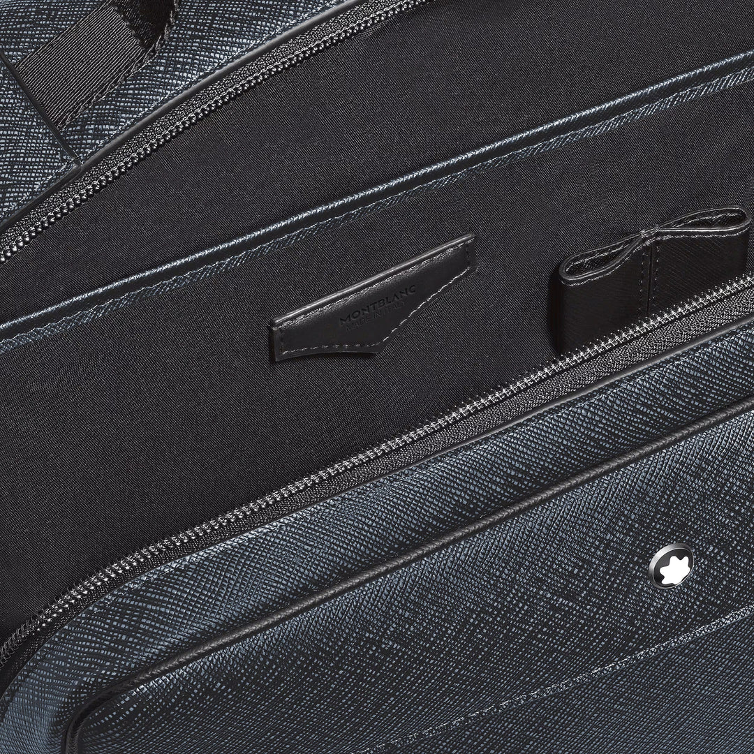 Montblanc rectangular backpack Companion tweed blue 222875