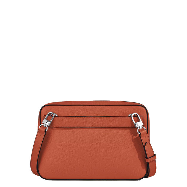 Montblanc small tangerine Sartorial leather shoulder bag 221576