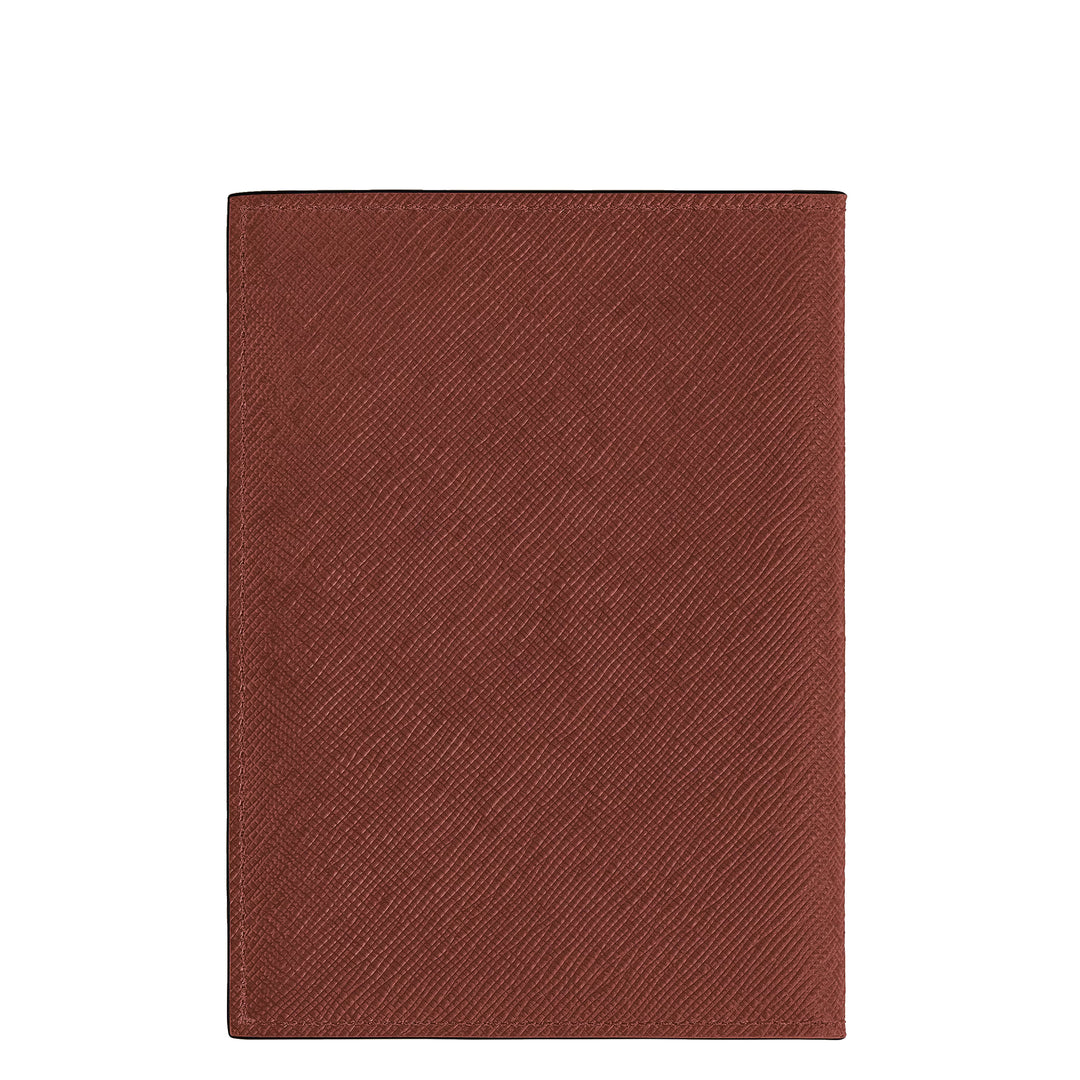 Montblanc Sartorial leather passport holder red oak 223061