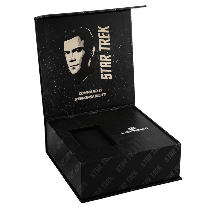 Lorenz STAR TREK Command watch 40x36 mm green quartz steel gold PVD finish 030287KK