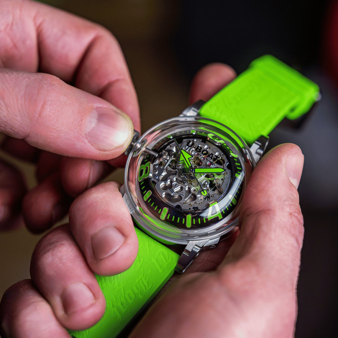 U-BOAT watch U-65 44mm green automatic steel 3344