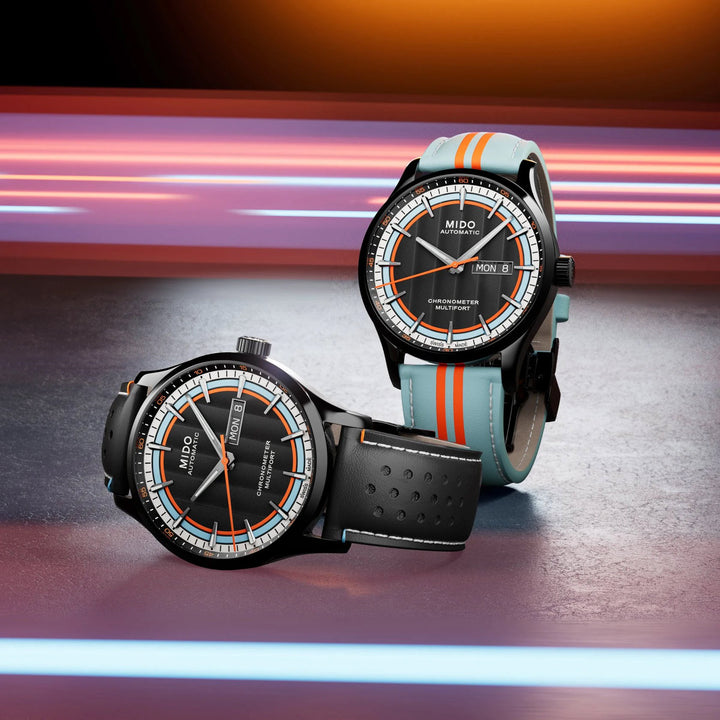 Mido watch Multifort Chronometer 1 Racer 42mm black automatic steel black PVD finish M038.431.36.051.00
