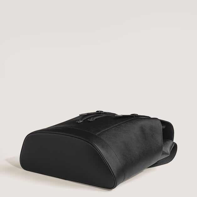 Montblanc medium Sartorial leather backpack black 220421
