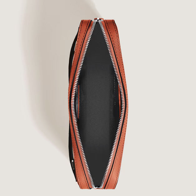 Montblanc small tangerine Sartorial leather shoulder bag 221576