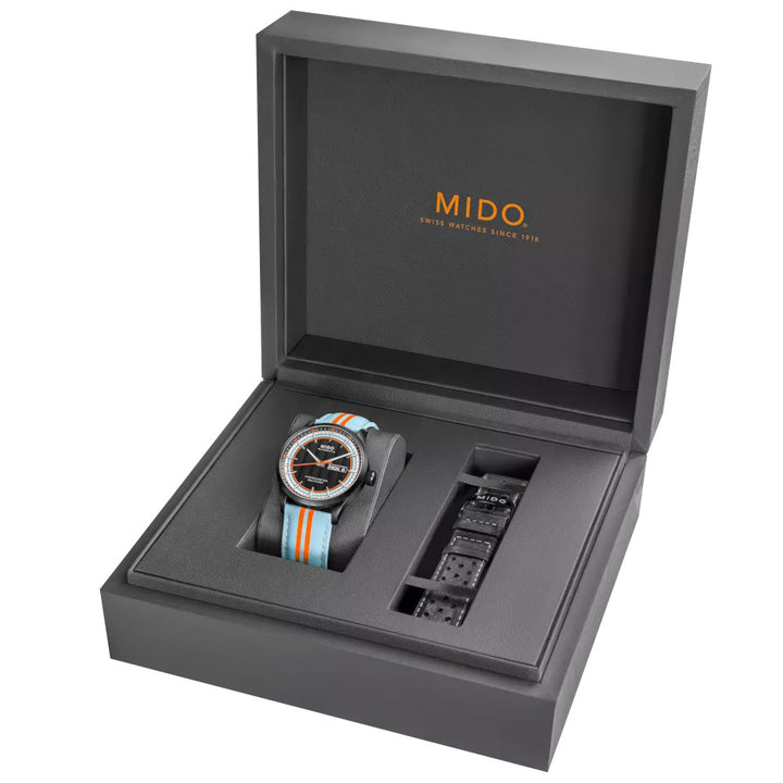 Mido watch Multifort Chronometer 1 Racer 42mm black automatic steel black PVD finish M038.431.36.051.00