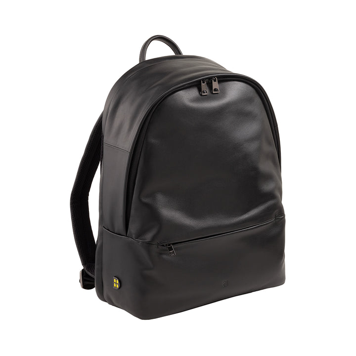 Dudu Leathar Backpack Men Woman Woman Door Doras 15L - Backpack Taistil Galánta agus Oibrigh le Póca Padded le haghaidh ríomhaire glúine (suas le 13 "), strapaí ghualainn inchoigeartaithe agus dearadh dlúth