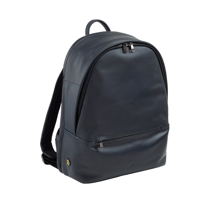 Dudu Leathar Backpack Men Woman Woman Door Doras 15L - Backpack Taistil Galánta agus Oibrigh le Póca Padded le haghaidh ríomhaire glúine (suas le 13 "), strapaí ghualainn inchoigeartaithe agus dearadh dlúth