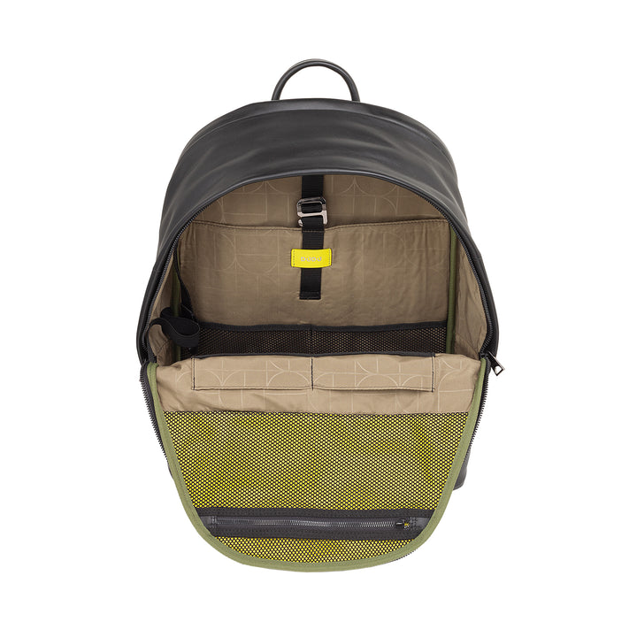 Dudu Leathar Backpack Men Woman Woman Door Doras 15L - Backpack Taistil Galánta agus Oibrigh le Póca Padded le haghaidh ríomhaire glúine (suas le 13 "), strapaí ghualainn inchoigeartaithe agus dearadh dlúth