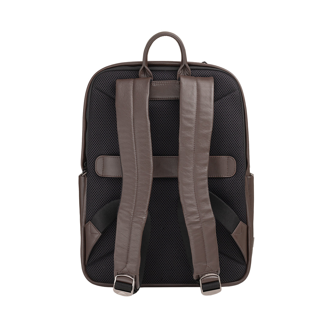 Dudu Leathar Backpack Man Woman Porta PC PC suas le 15.6 "16 -inch MacBook, 20 -Backpack Taistil Liter, Backpack Oibre Galánta Il -Edomestic