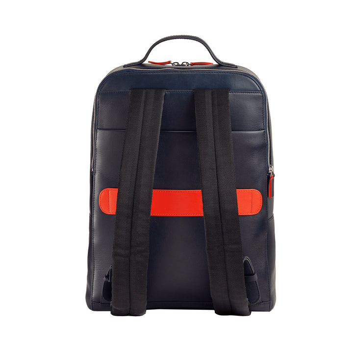 Backpack Dudu Men's Men's Doras PC Iniompartha agus táibléad leathair, dúbailte Zip frith -mhála droma, backpack taistil le ionsaí tralaí