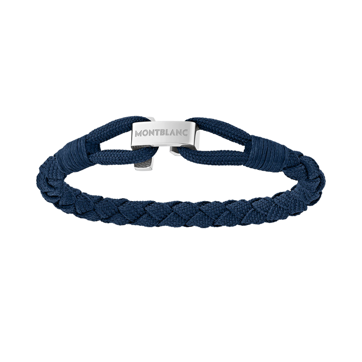 Montblanc Wrap me Bracelet Wrap Blue Nylon agus Bearta Cruach S 12838360