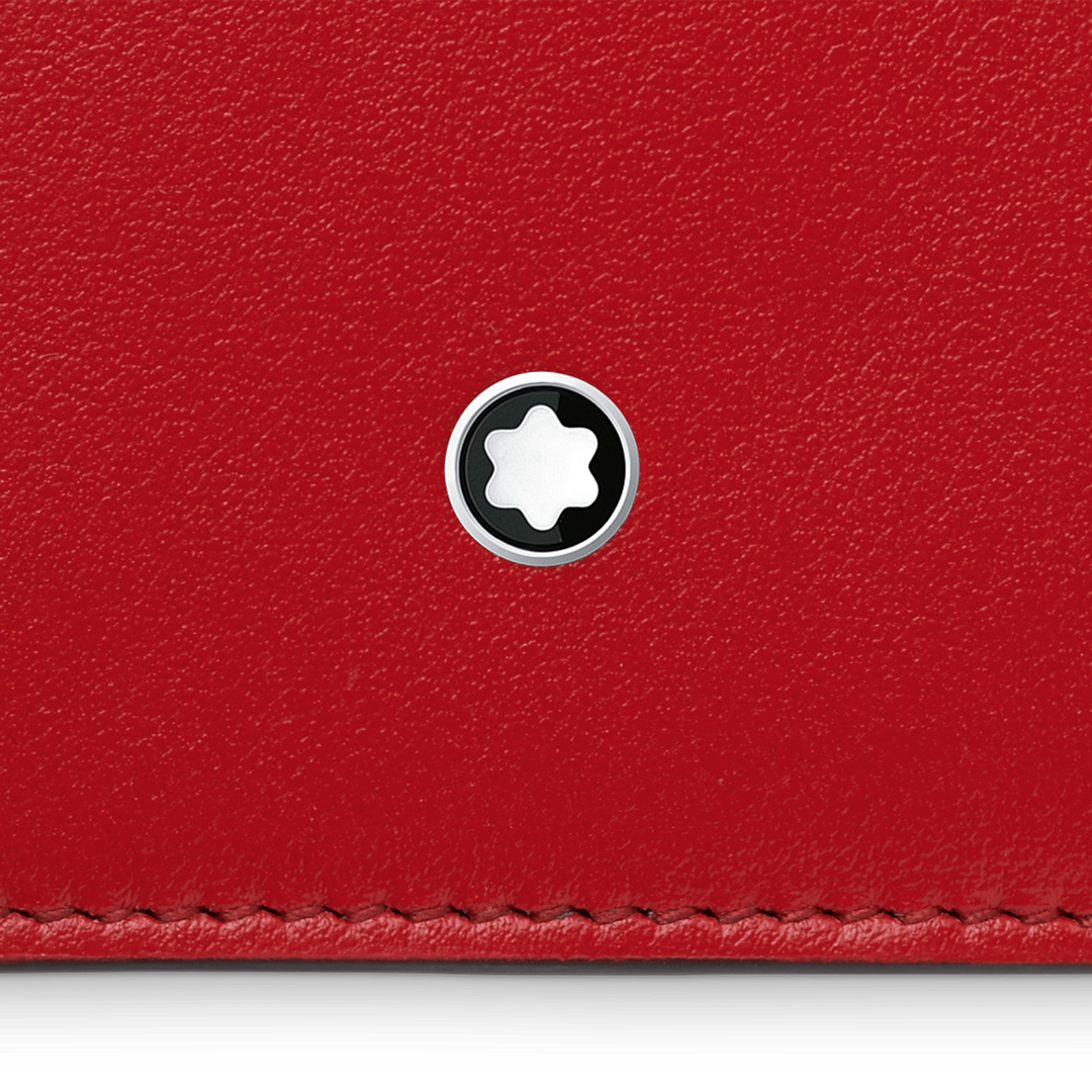Montblanc लाल 129688 के साथ जेब के साथ Meisterst ⁇ ck 8 डिब्बे मामले