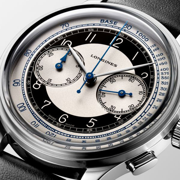 Longines orologio Longines Heritage Classic Chronograph 40mm argento automatico acciaio L2.830.4.93.0 - Gioielleria Capodagli