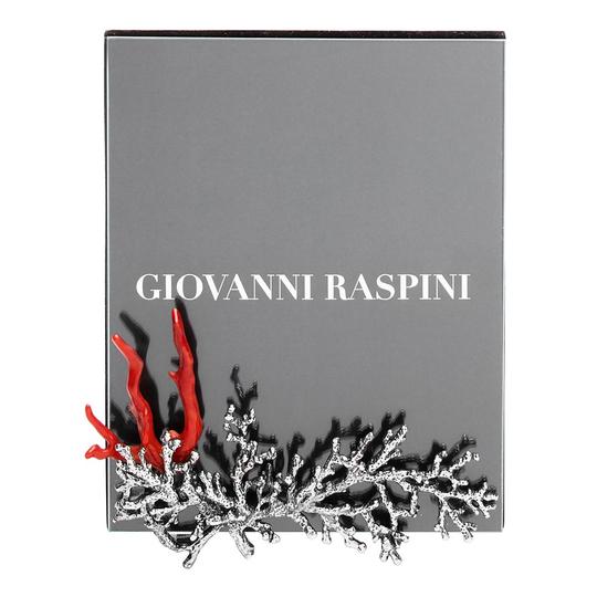Giovanni Raspini फ्रेम कोरल छोटे ग्लास 12x15cm कांस्य B684