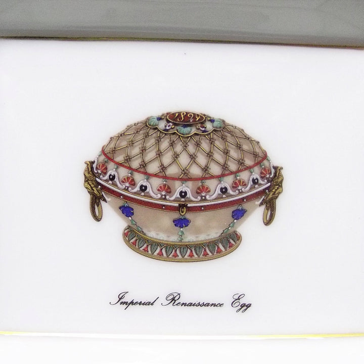 Fabergé posacenere in limoges decori smalto con finiture oro zecchino A/554372 - Gioielleria Capodagli
