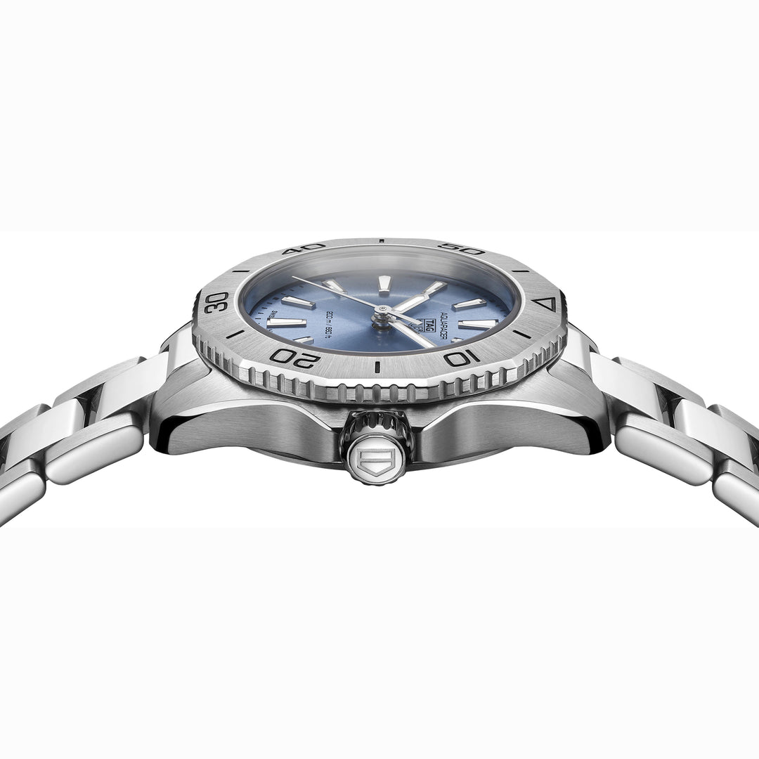 टैग Heuer घड़ी Aquaracer व्यावसायिक 200 30mm नीला क्वार्ट्ज स्टील WBP1415.BA0622