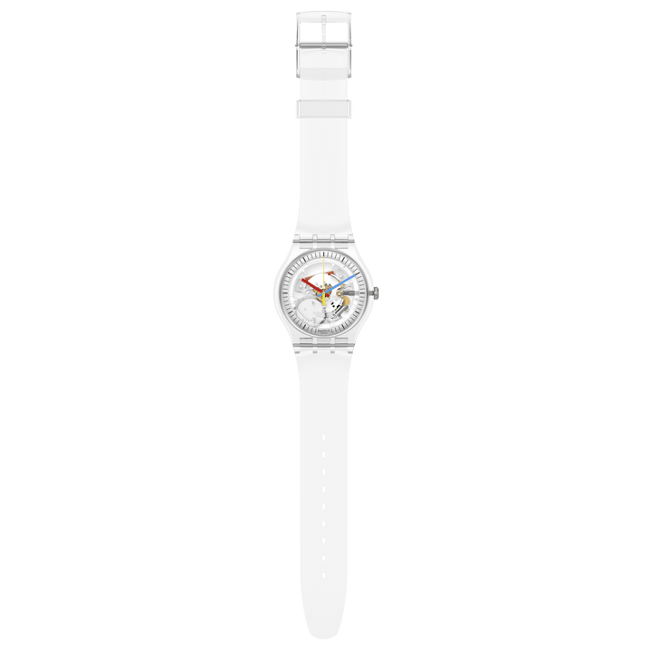 Swatch घड़ी CLEARLY मूल नई Gent 41mm SO29K100