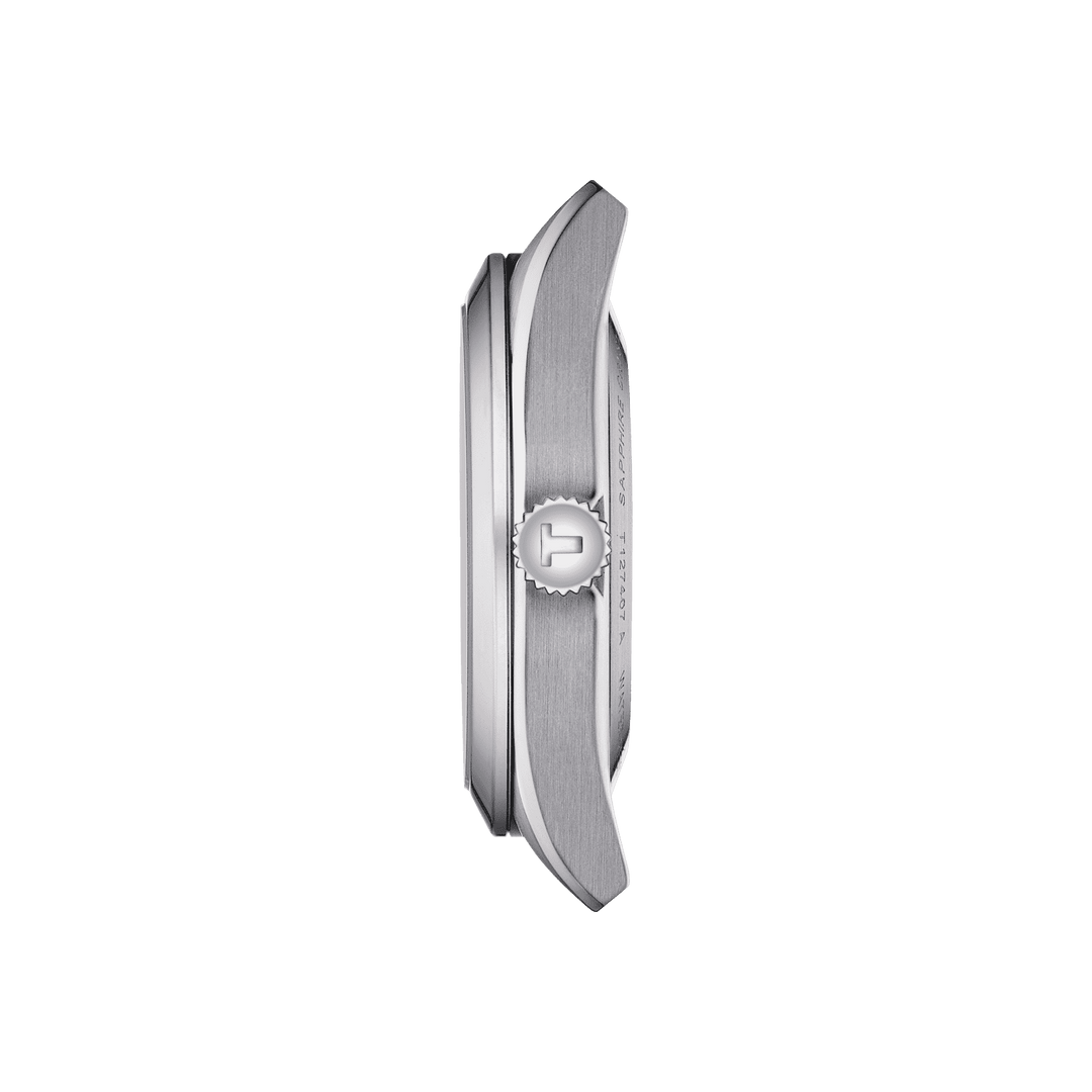 Tissot घड़ी Gentleman Powermatic 80 सिलिकॉन 40 मिमी काले स्वत: स्टील T127.407.11.051.00