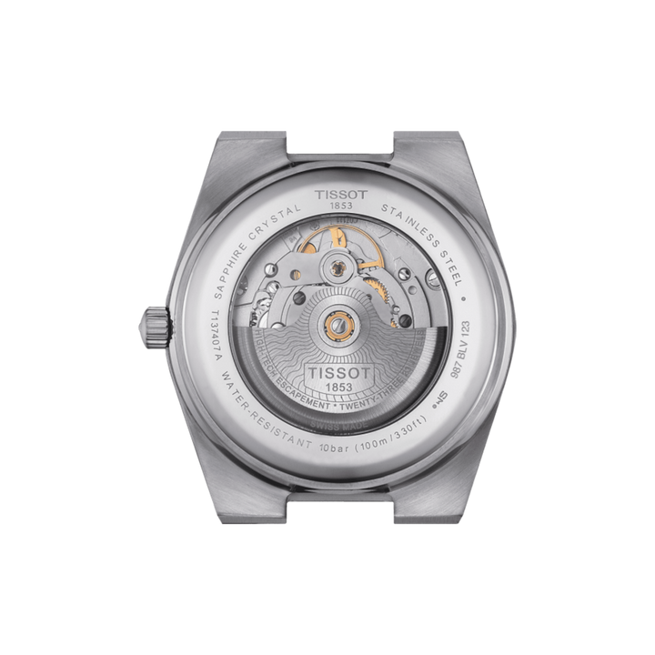 Tissot घड़ी पीआरएक्स Powermatic 80 39,5mm काले स्वत: स्टील T137.407.11.051.00