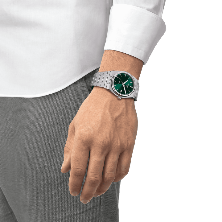 Tissot Watch PRX 39.5mm Green Grianchloch Cruach T137.410.11.091.00