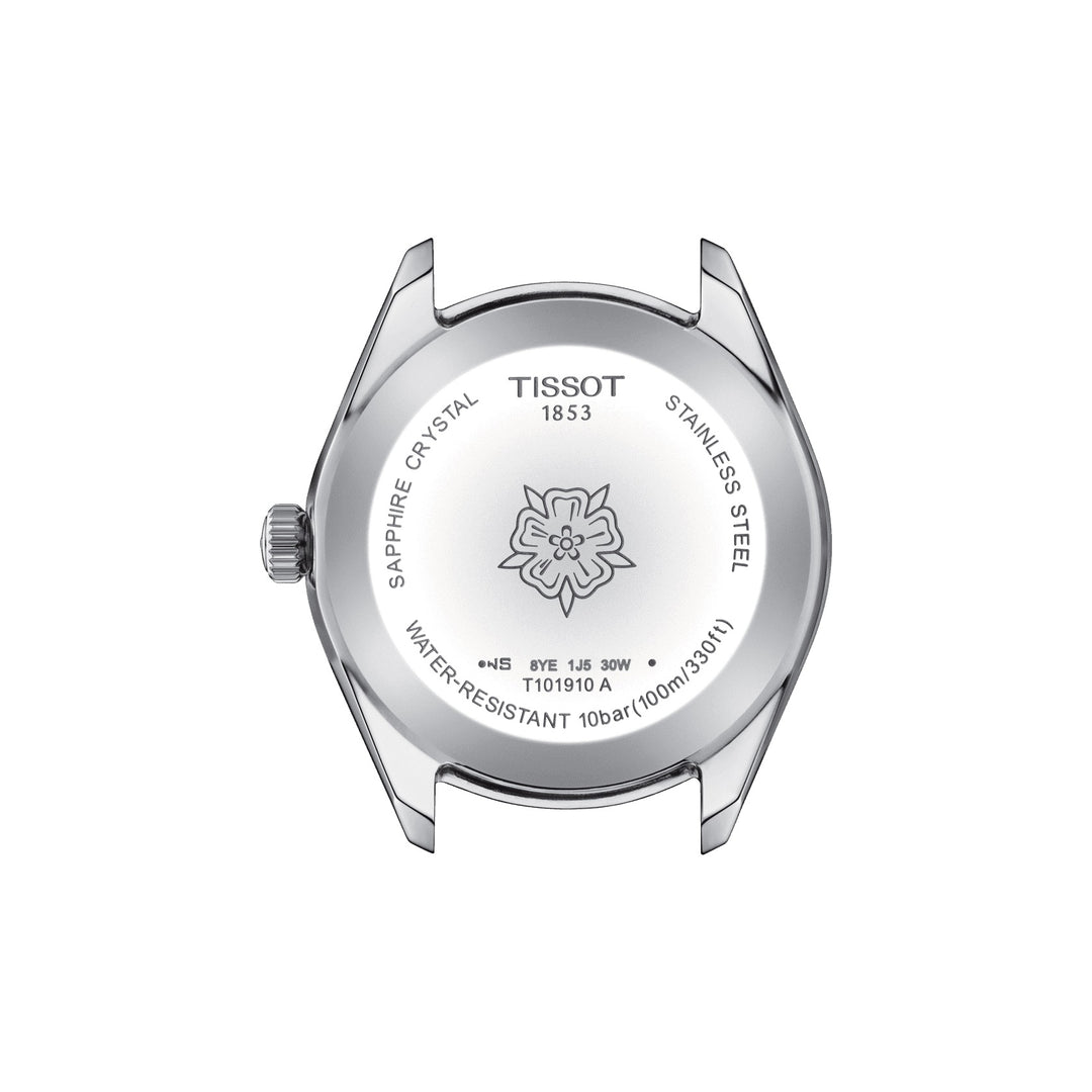 Tissot Watch PR 100 Lady Sport Chic Chic 36mm Cruach Grianchloch Gorm T101.910.11.351.00