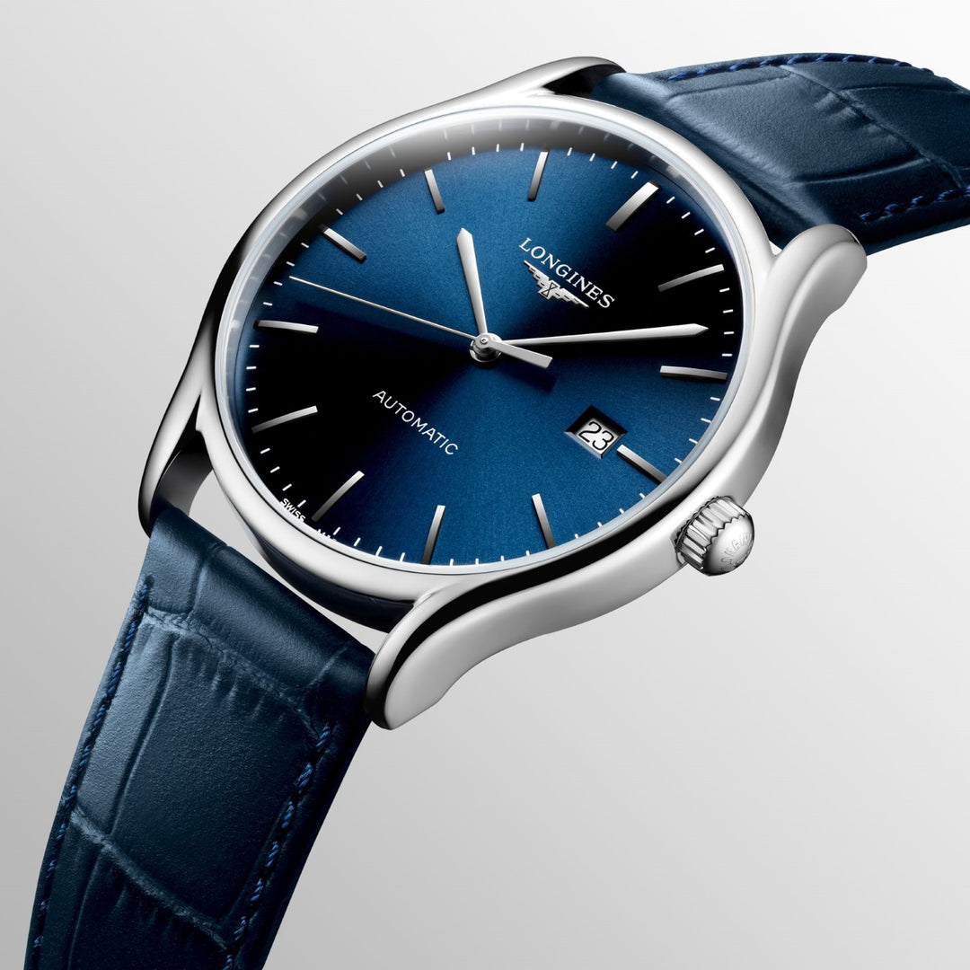 Longines घड़ी Lyre 40mm नीला स्वत: स्टील L4.961.4.92.2