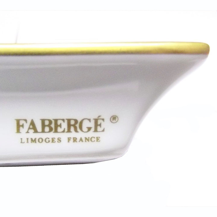 Fabergé posacenere in limoges decori smalto con finiture oro zecchino A/554373 - Gioielleria Capodagli