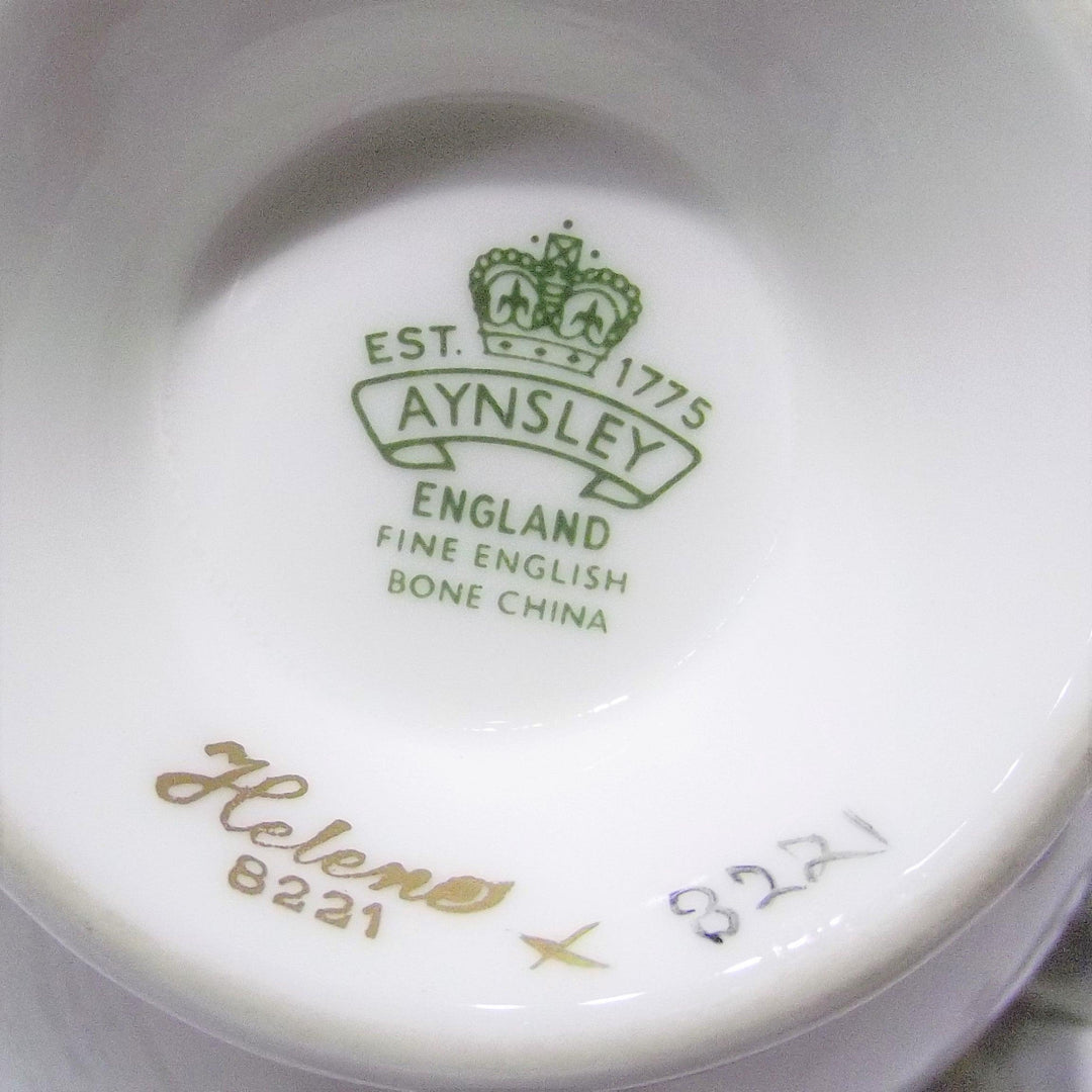 Aynsley England 1 tea cup with pure gold decoration, fine porcelain, English bone china A-0059 - Gioielleria Capodagli