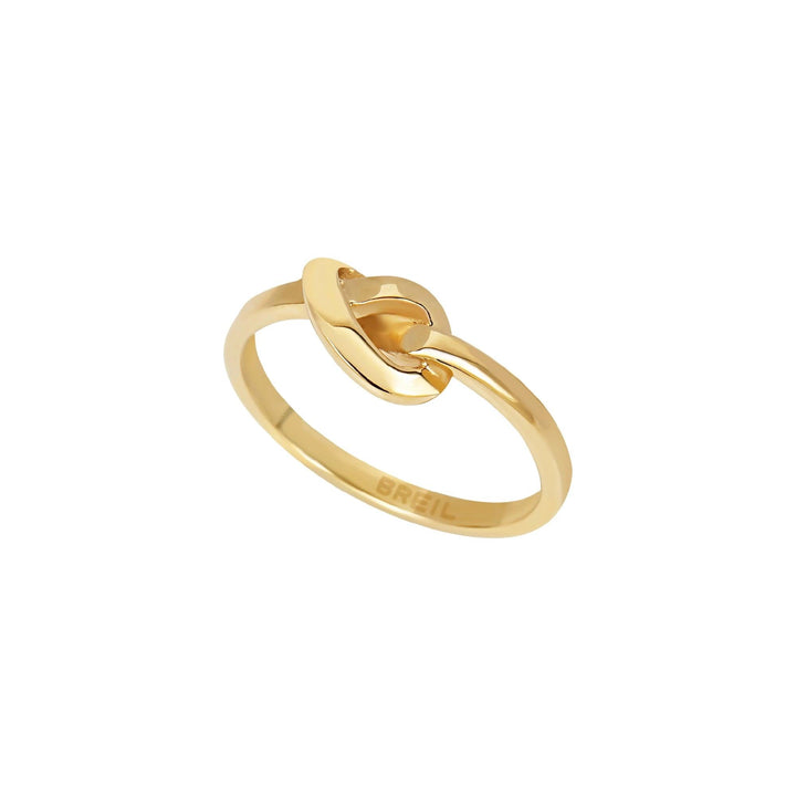 Breil anello B&Me Knot acciaio finitura IP Gold TJ3348 - Capodagli 1937