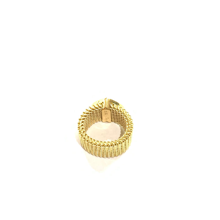 Idandi अंगूठी आकर्षण हार्ट स्टील 925 सिल्वर फिनिश पीवीडी पीला सोना घन zirconia ब्राउन AN-कोर-ZIRC