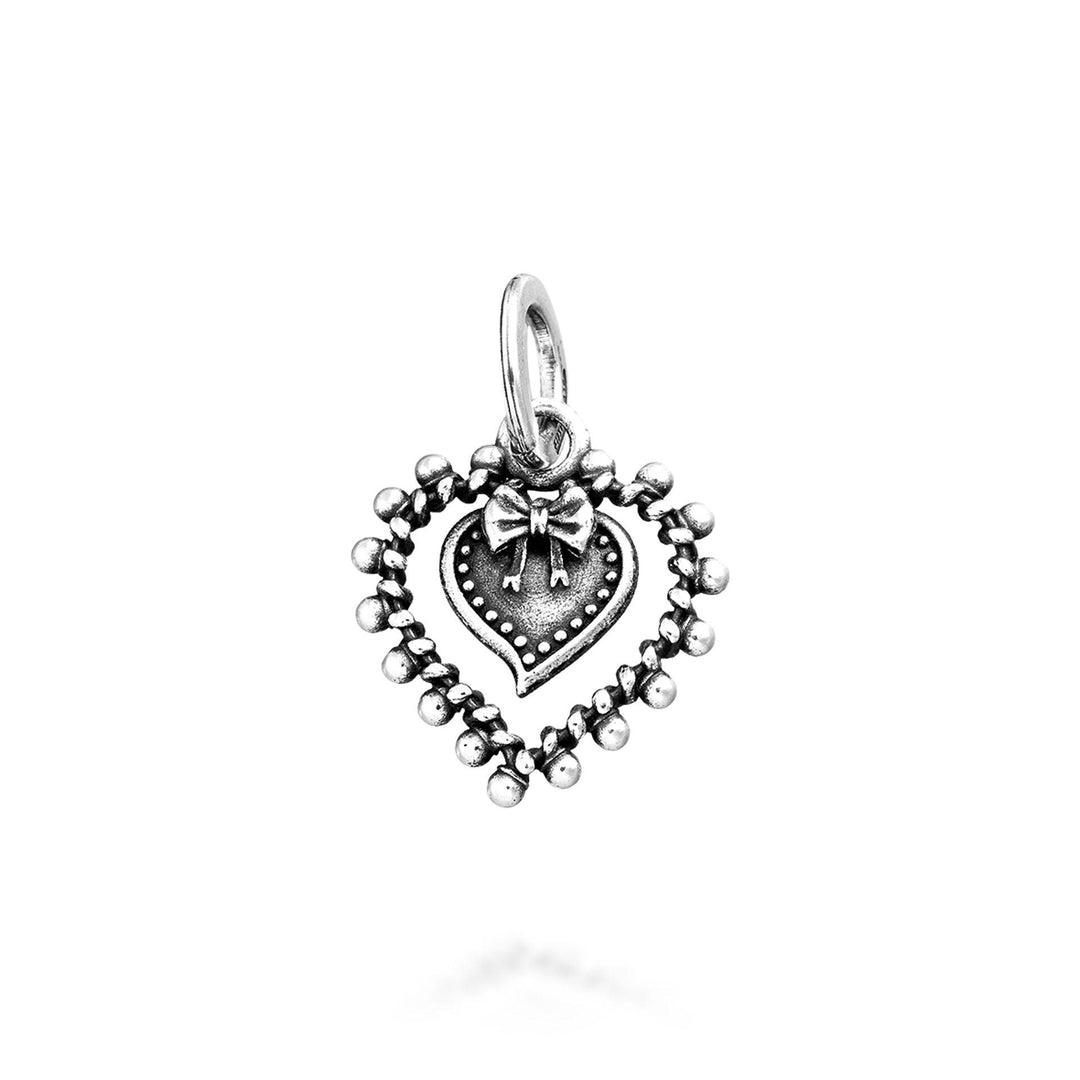 Giovanni Raspini charm Cuore Votivo Fiocco argento 925 11285 - Capodagli 1937