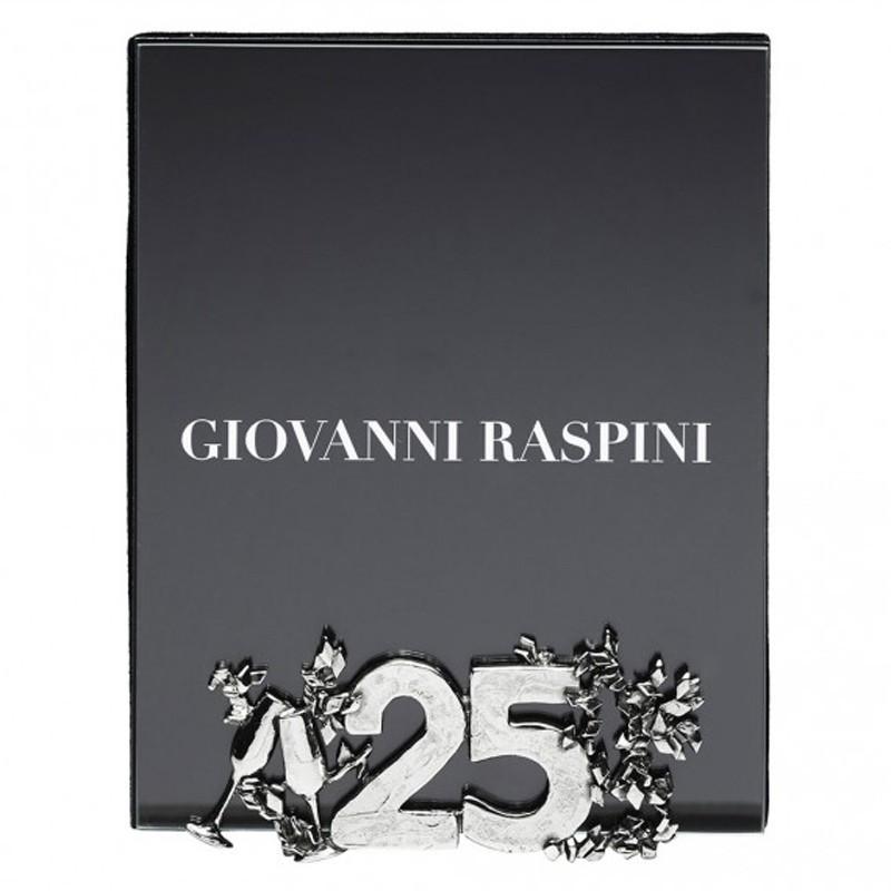 Giovanni Raspini cornice 25 vetro 12x15cm bronzo bianco B0631 - Gioielleria Capodagli