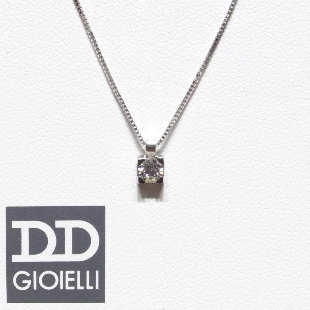 Davite & Delucchi girocollo Punto Luce oro 18kt diamante 0,16ct CLN10139-16 - Gioielleria Capodagli
