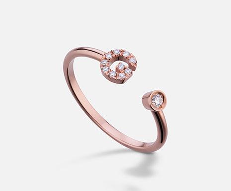 Golay Anello in Oro 18kt Lettera G small oro rosè - Capodagli 1937