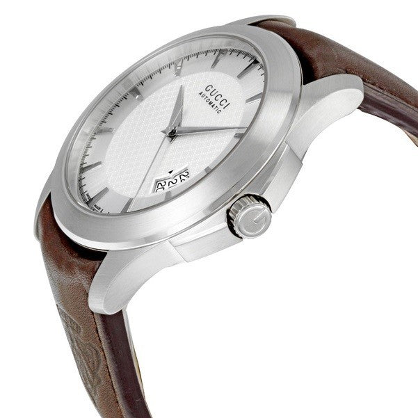 Gucci orologio G-Timeless 46mm uomo argento acciaio automatico YA126216 - Gioielleria Capodagli