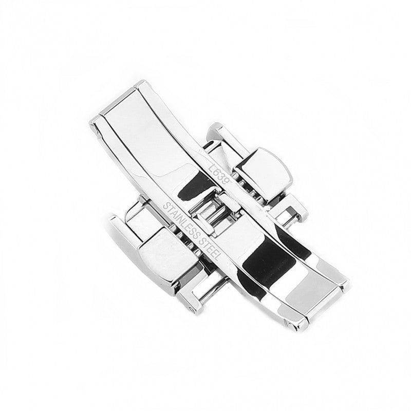 Longines butterfly closure with steel deployant buckle 18mm L639119706 - Capodagli 1937