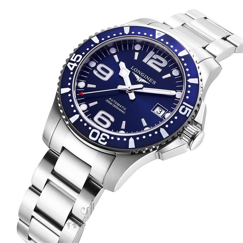 Longines orologio HydroConquest 39mm blu acciaio uomo automatico L3.741.4.96.6 - Gioielleria Capodagli