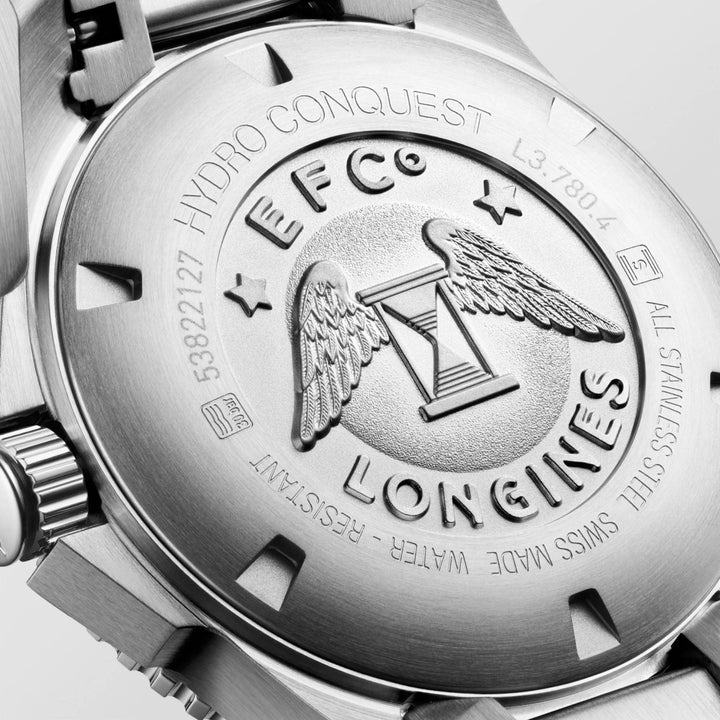 Longines orologio HydroConquest 39mm blu automatico acciaio L3.780.4.96.6 - Capodagli 1937