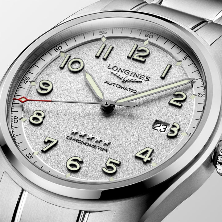 Longines orologio Longines Spirit 42mm argento automatico acciaio L3.811.4.73.6 - Capodagli 1937