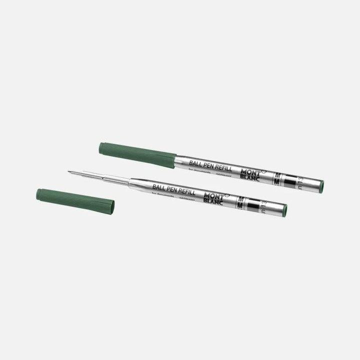 Montblanc 2 refill per penna a sfera (M) Irish Green (Verde) 128217 - Capodagli 1937