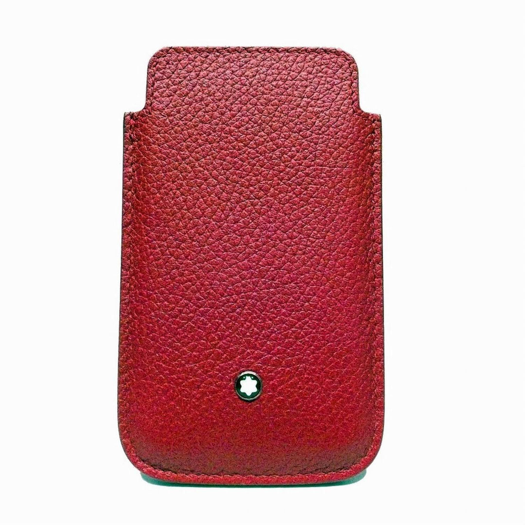 Montblanc custodia cover smartphone pelle Soft Grain rosso 109148 - Gioielleria Capodagli