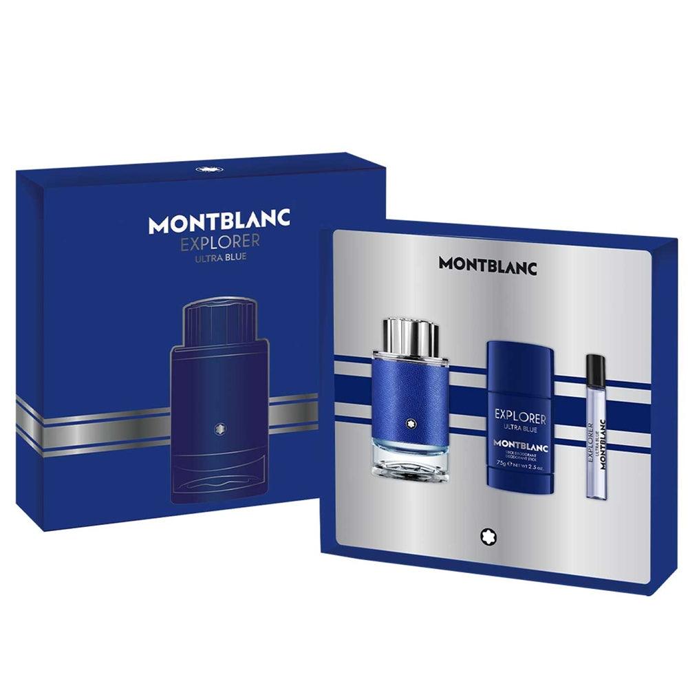 Montblanc Explorer Ultra Blue Set (EDP 100ml + 7,5ml + Deodorant Stick 75g) 3386460130561 - Capodagli 1937