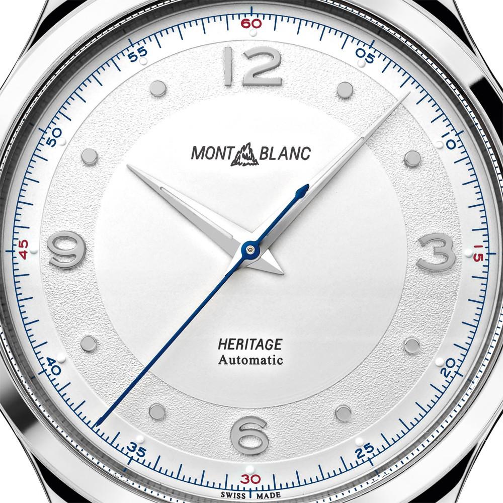 Montblanc orologio uomo Heritage Automatic 40mm alligatore grigio 119943 - Gioielleria Capodagli