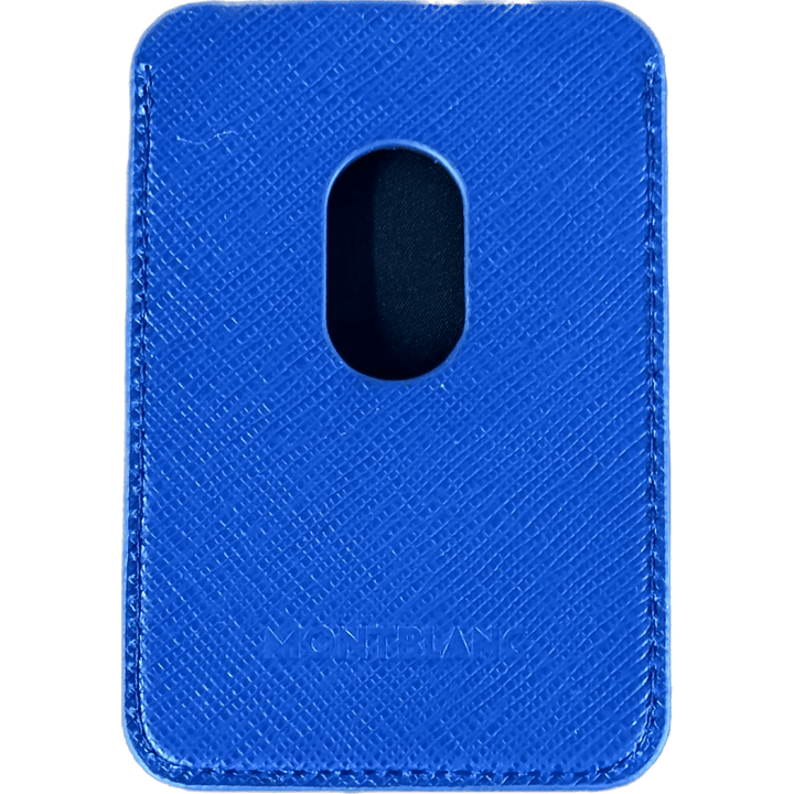 Montblanc portacarte 2 scomparti per iPhone con Apple MagSafe Sartorial blu 130815 - Capodagli 1937