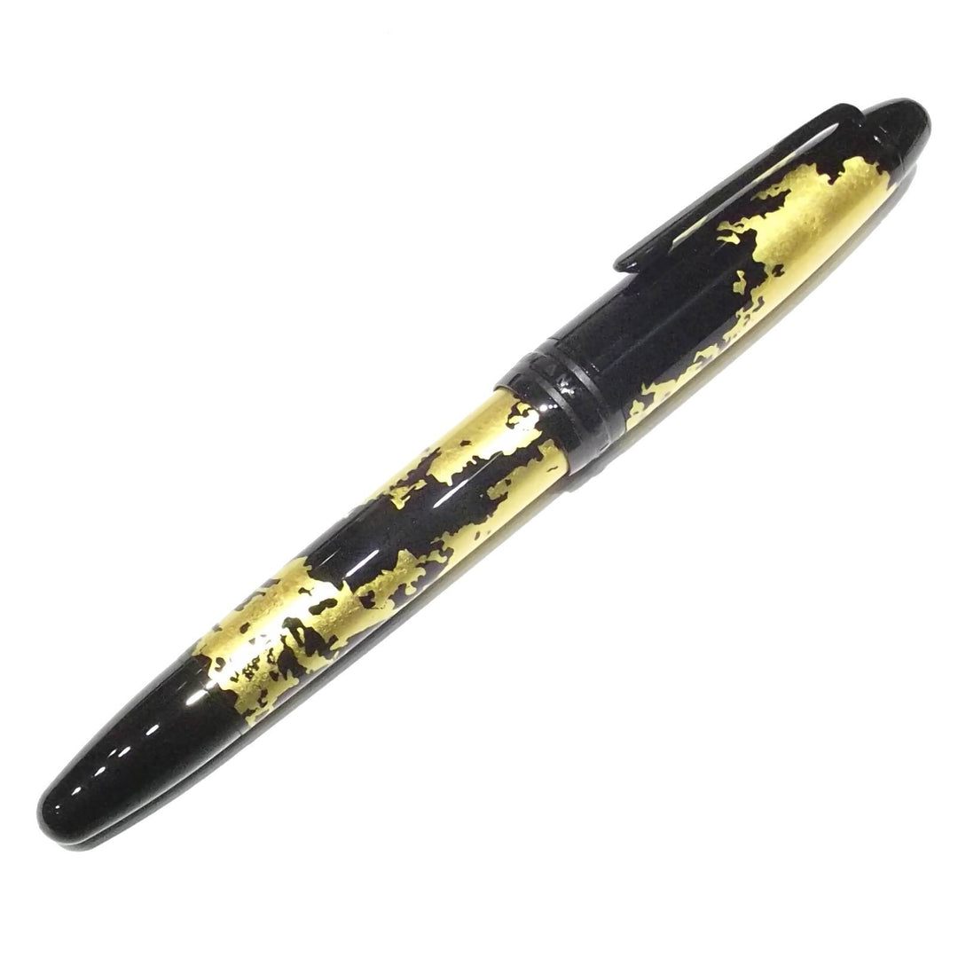 Montblanc stilografica Meisterstück Solitaire Calligraphy foglia d'oro punta M 119688 - Gioielleria Capodagli