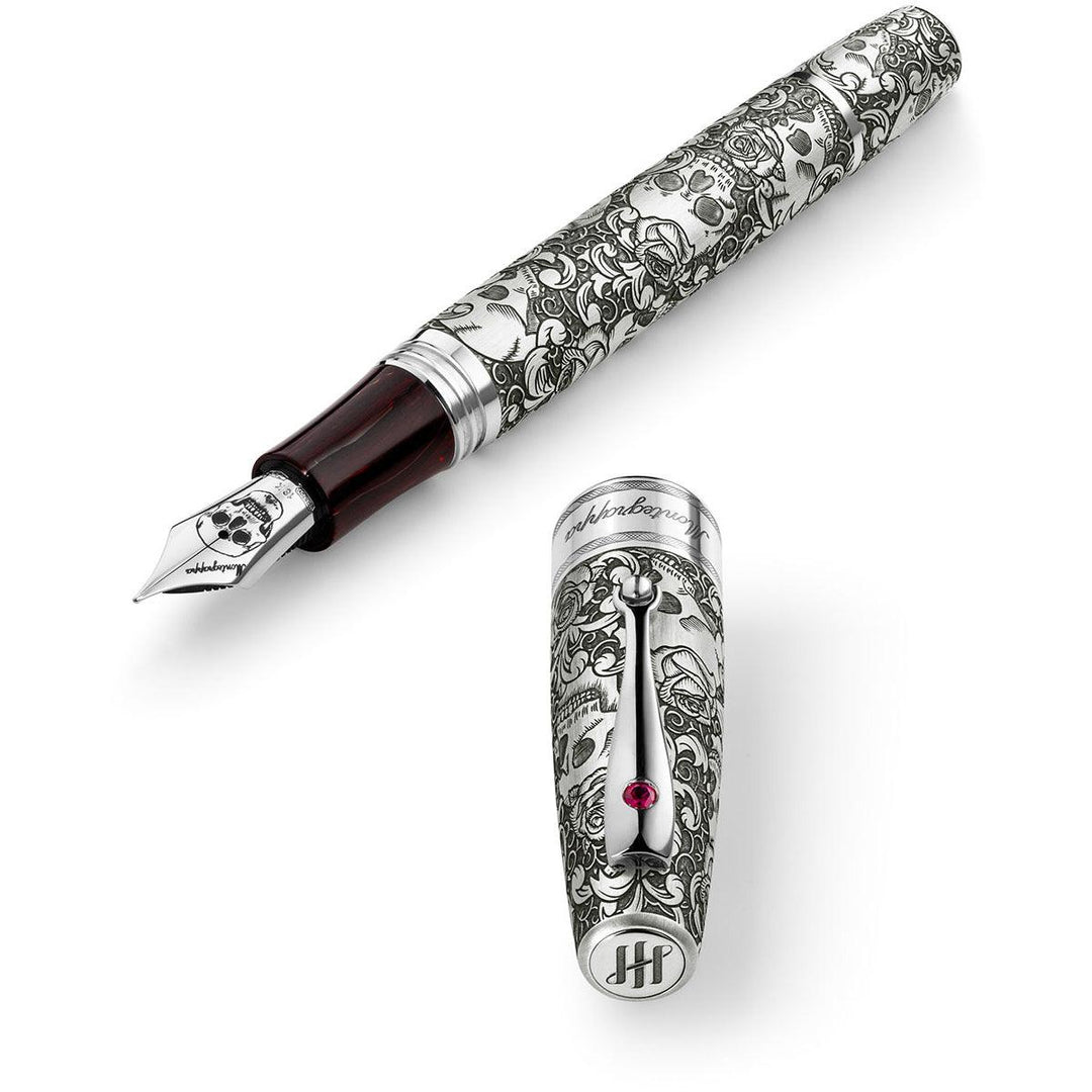 Montegrappa stilografica Skulls & Roses Extra La Rinascita limited edition ISSKN-SE - Capodagli 1937