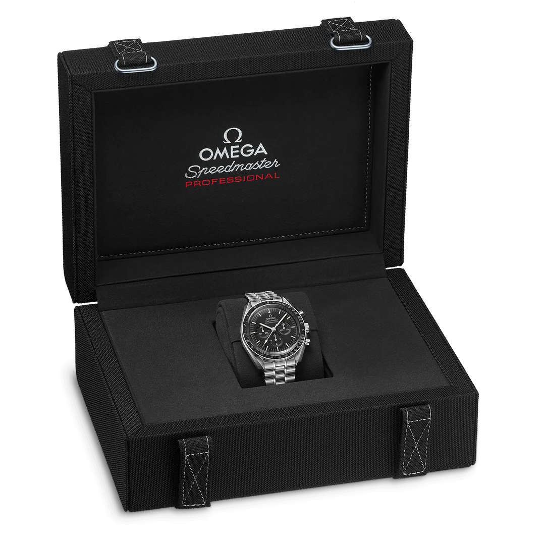 ओमेगा घड़ी स्पीडमास्टर मूनवॉच प्रोफेशनल को-अक्षीय मास्टर क्रोनोमीटर क्रोनोग्रफ़ 42 मिमी 310.30.42.50.0.1.002